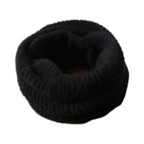 Cachecol Feminino Quente E Macio 100% Lã Tricotado Gola Alta Aquecedor De Pescoço De Inverno Faixa