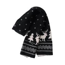 Cachecol Feminino Vermelho De Tricô Quente Estilo Coreano Com Design De Papai Noel Moda Cachecol Feminino Vermelho De Tricô Quente Estilo Coreano Com Design De Papai Noel Moda