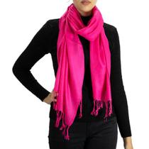 Cachecol Fofo Echarpe Feminino Pashmina Pompom Frio Inverno