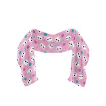 Cachecol Infantil de Inverno Gatinha Estampa Meiga em Tecido Satin Macio