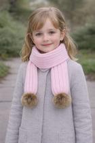 Cachecol Infantil Unissex com Pompom Tricot Lã Inverno Frio Cachecol Infantil Unissex com Pompom Tricot Lã Inverno Frio