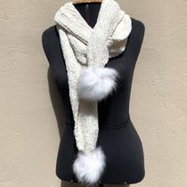 Cachecol Inverno com Pompom