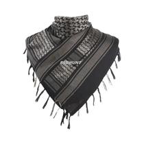 Cachecol Keffiyeh Shemagh de Algodão - Unissex, À Prova de Vento, para Inverno, Acampamento e Atividades Táticas