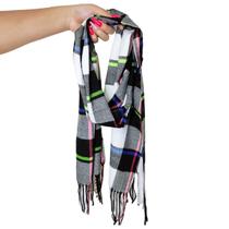 Cachecol Lenço Feminino Inverno Redstar Winter Em Xadrez