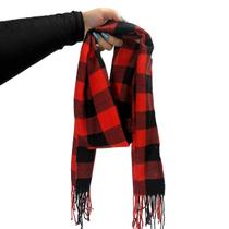 Cachecol Lenço Feminino Inverno Redstar Winter Em Xadrez Cachecol Lenço Feminino Inverno Redstar Winter Em Xadrez