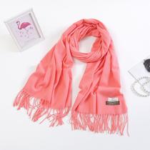 Cachecol Lenço Xale Hijab Echarpe Manta Pashmina Unissex Cor:CoralTamanho:200x70cm