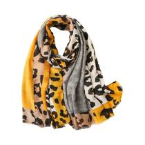 Cachecol Longo Com Estampa De Leopardo Marrom Para Mulheres, Designer De Primavera, Luxuoso E