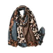 Cachecol Longo Com Estampa De Leopardo Marrom Para Mulheres, Moda Luxuosa De Primavera E Verão