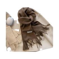 Cachecol Longo De Inverno Em Cashmere Para Mulheres, 26 Cores, Xale Sólido, Pashmina, Hijab, Lenço