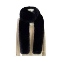 Cachecol Longo De Pelúcia Macia E Grossa De 180cm, Xale De Luxo Para Aquecer O Pescoço, Ideal Para