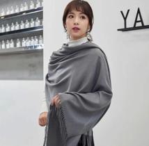 Cachecol Longo Feminino Estilo Cashmere Cor Lisa