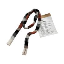 Cachecol Longo Fino Listrado Colorido Feminino: Design Versátil Para Outono/Inverno