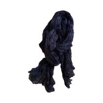 Cachecol Longo Quadrado De Algodão E Linho Vintage Para Mulheres Com Estampa Floral E Pregas, Casual