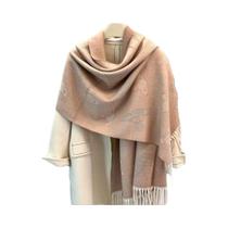 Cachecol Luxuoso Dupla Face Para Mulheres, Quente, Outono Inverno, Imitando Cashmere Com Padrão