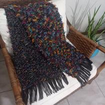 Cachecol Manta Pachimina lã tear