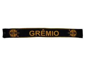 Cachecol marinho com dourado oficial grêmio