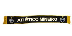 Cachecol preto com dourado oficial atletico mineiro Cachecol preto com dourado oficial atletico mineiro