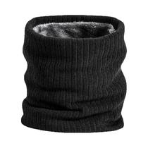 Cachecol Térmico De Lã Grossa Forrado Com Fleece, Corta-Vento, Para Inverno, Para Mulheres E Homens,