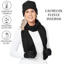 Cachecol Térmico Fleece Duplo Frio Intenso Unissex Viagem Aventura