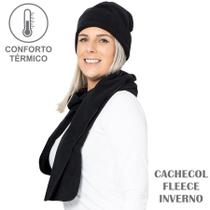 Cachecol Térmico Fleece Unissex Rt Frio Intenso Preto Cachecol Térmico Fleece Unissex Rt Frio Intenso Preto