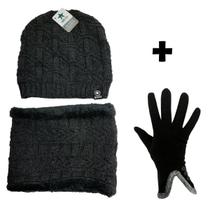 Cachecol Touca E Luva Pelinhos Forrada Inverno Frio Delicada