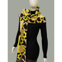 Cachecol Tricot Feminino Inverno Fashion Moderno Tricô Elegante Cachecol Tricot Feminino Inverno Fashion Moderno Tricô Elegante