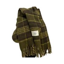 Cachecol Unissex De Mohair Xadrez Grosso Cor Café Retrô Para Outono E Inverno Cachecol Unissex De Mohair Xadrez Grosso Cor Café Retrô Para Outono E Inverno