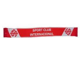 Cachecol vermelho com branco sci vermelho oficial internacional