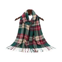 Cachecol Xadrez Feminino E Masculino Com Borlas, Tipo Pashmina, Quente, Semelhante a Cashmere,