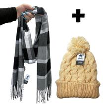Cachecol Xadrez Inverno Frio Festa Junina Touca Pompom Chic Cachecol Xadrez Inverno Frio Festa Junina Touca Pompom Chic