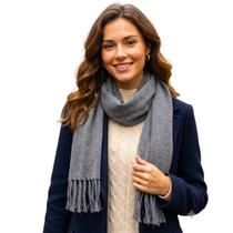Cachecol Xale Echarp lenço franja unissex tricot inverno Cachecol Xale Echarp lenço franja unissex tricot inverno