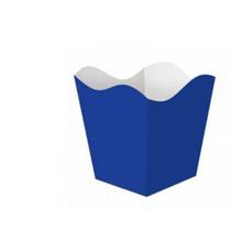 Cachepô Azul Royal 10x10x6,5cm Kit com 40 Unidades para Decoração e Lembrancinhas