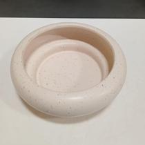 CACHEPÔ CERÂMICA VASO DECORATIVO PLANTA 7x21x21cm MARFIM