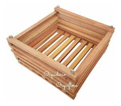 Cachepô De Madeira Quadrado 30x30cm Resistente Água Plantas Cachepô De Madeira Quadrado 30x30cm Resistente Água Plantas