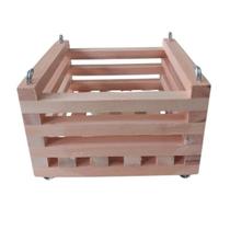 Cachepô De Madeira Quadrado Para Orquídeas E Plantas M 20x20 Cachepô De Madeira Quadrado Para Orquídeas E Plantas M 20x20