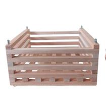 Cachepô De Madeira Quadrado Para Orquídeas E Plantas Tam GG Cachepô De Madeira Quadrado Para Orquídeas E Plantas Tam GG