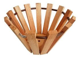 Cachepô De Madeira - Redondo - Para Plantas E Orquídeas Cachepô De Madeira - Redondo - Para Plantas E Orquídeas