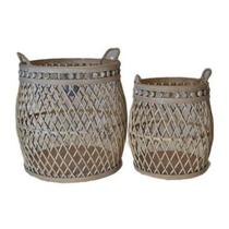 Cachepô Decorativo Madeira Trançada Natural Tok Da Casa - Pç Cachepô Decorativo Madeira Trançada Natural Tok Da Casa - Pç