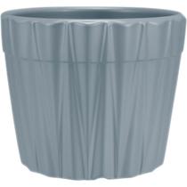 CACHEPÔ DECORATIVO VASO PLANTA HOME&CO CERÂMICA 10x12x12cm CINZA