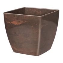 Cachepô Elegance Quadrado 01 (0,95L) Café Imperial NUTRIPLAN