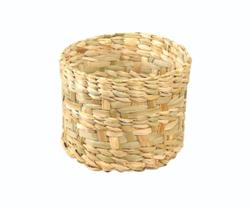 Cachepô Flor Taboa Organizador Fibra Natural Decorativo