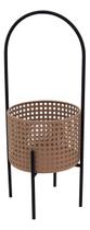 CACHEPÔ METAL 50x18x18cm BEGE VASO DECORATIVO ENFEITE PLANTA CACHEPÔ METAL 50x18x18cm BEGE VASO DECORATIVO ENFEITE PLANTA