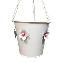 Cachepo Pendente corrente e Florzinha