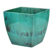 Cachepô Quadrado Elegance Imperial Nº 02 Nutriplan Verde Guatemala