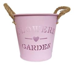 Cachepô Vaso De Metal Com Alça Corda Sisal Decoração Cachepô Vaso De Metal Com Alça Corda Sisal Decoração