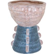 CACHEPÔ VASO DECORATIVO ENFEITE PLANTA RESINA 44x34x34cm CINZA CACHEPÔ VASO DECORATIVO ENFEITE PLANTA RESINA 44x34x34cm CINZA