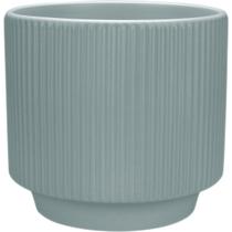 CACHEPÔ VASO DECORATIVO HOME&CO CERÂMICA 12x13x13cm CINZA