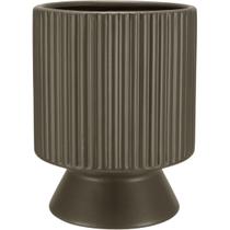 CACHEPÔ VASO DECORATIVO HOME&CO CERÂMICA 18x14x14cm MARROM
