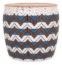 CACHEPÔ VASO DECORATIVO PLANTA CERÂMICA 14x13x13cm AZUL CACHEPÔ VASO DECORATIVO PLANTA CERÂMICA 14x13x13cm AZUL