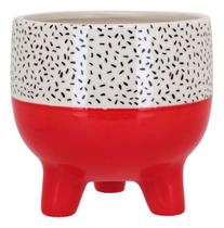 CACHEPÔ VASO DECORATIVO PLANTA CERÂMICA 15x16x16cm VERMELHO CACHEPÔ VASO DECORATIVO PLANTA CERÂMICA 15x16x16cm VERMELHO